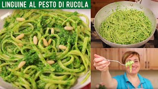 LINGUINE AL PESTO DI RUCOLA Ricetta facile  Fatto in Casa da Benedetta [upl. by Haymes]