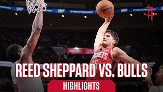 Reed Sheppard Career High 12 points Highlights vs Chicago Bulls [upl. by Thorfinn827]