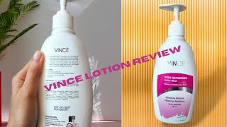 Vince Lotion Review l REVIEWS l Skin repairing body milk l winters skincare [upl. by Olnton16]