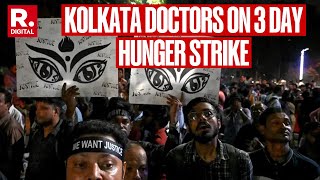 Jr Doctors In Kolkata Called Off Their Total Cease work Announced An Indefinite Hunger Strike [upl. by Cantone]