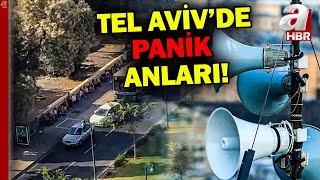 İsrailin başkentinde panik Patlama sesleri ve siren sesleri arka arkaya geldi  A Haber [upl. by Retsevlys]