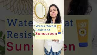 Water resistant sunscreen  Sweat resistant sunscreen for swimming oily skin best sun cream Dr Tanya [upl. by Virnelli]