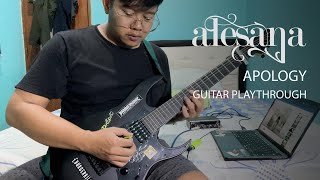 Alesana  Apology  Guitar Playthrough [upl. by Aneerhs]