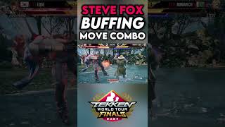 TWT2024 Steve fox Buffing Move Combo Global Final 2024 tekken8combo stevefoxcombo [upl. by Vacla]