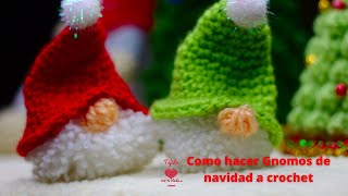 Como hacer Gnomos o duendes de Navidad tutorial a crochet amigurumi duende a crochet [upl. by Haily231]