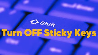 Turn Off Sticky Keys Windows 11 [upl. by Warfield650]