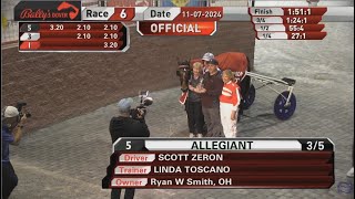 Allegiant amp Scott Zeron won Matron Champion 3 YO Filly Trot 146050 in 1511 at Dover Downs [upl. by Acirred]