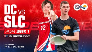 UFA Super Series  DC Breeze at Salt Lake Shred  Pro Ultimate Frisbee [upl. by Aidil]