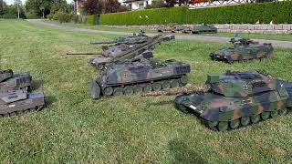 RC Panzertreffen Leopard Familie 14 und 2 kleinere 😊 [upl. by Ahen]