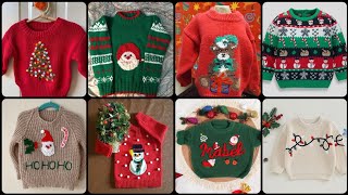 Beautiful Christmas Sweater DesignBaby Sweater Design For Christmas [upl. by Talanian]