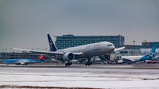 5 Minutes Winter Plane Spotting  MontréalPierre Elliott Trudeau International Airport YUL [upl. by Musa]