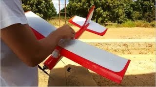 Voo Teste  Aeromodelo Caseiro Asa Alta [upl. by Bound]