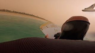 Kitesurfing in a Sandstorm at Boavista 25012024  Bruma Seca [upl. by Nnylkcaj]