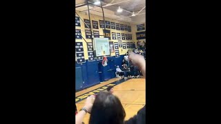 Reidsville High School basketball star shatters backboard like Shaq [upl. by Olegnaid]