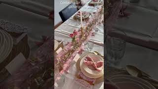 How to match the gauze cheesecloth table runner for a party tabletablerunner napkin tablecloth [upl. by Alue]