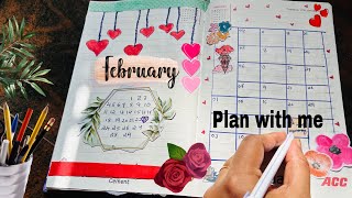 February month muslimah planner2024muslimah planner malayalambullet journalFebruary theme planner [upl. by Arihs623]