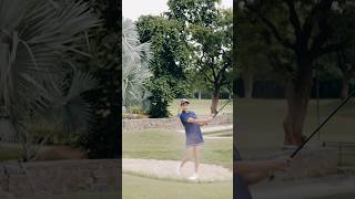 Bunker Short  Golf Swing golfgirl golfskill golfswing ladygolfers  Golf Tournament Highlights [upl. by Dammahum]