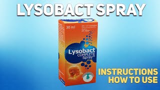 Lysobact complete spray how to use How and when to take it Who cant take Lysobact [upl. by Nade513]