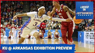 Kansas Jayhawks Basketball Exhibition Preview vs Arkansas Razorbacks [upl. by Jemena565]