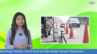 Remote Sensing Device for checking pollution emission through cars  in Kolkata  by WBPCB [upl. by Gregson414]