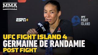 UFC Fight Island 4 Germaine De Randamie I Deserve More Respect  MMA Fighting [upl. by Nwahsor]