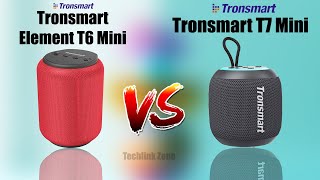 Tronsmart Element T6 Mini vs Tronsmart T7 Mini Bluetooth Speaker Comparison  Which is better [upl. by Rihat]