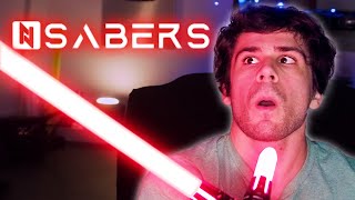 Can you fight with it Cross guard Neopixel lightsaber review  Nsabers [upl. by Ilrebma982]