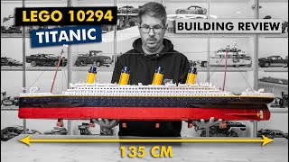 LEGO 10294 Titanic  135 cm 0 stickers amp not hollow  detailed building review [upl. by Suehtomit]