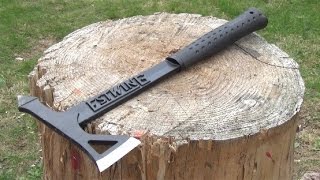 Throwing The Estwing Black Eagle Tomahawk [upl. by Brenden55]