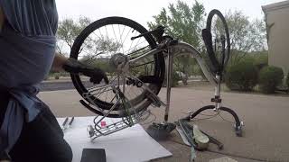 Achterwiel  achterband fiets vervangen Replace rear tire on bicycle 20 [upl. by Novek]