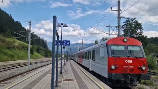 Einfahrt des Regionalexpress 3905 am 25082024 in Spital am Pyhrn [upl. by Lehpar793]