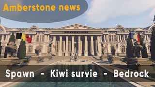 Amberstone news  Bedrock Survie nouveau spawn [upl. by Adachi]