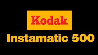 Kodak Instamatic 500  126 Format Cartridge Film Camera [upl. by Bartosch985]