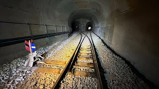 【Alishan Forest Railway】Rail Motor Car Ride Visiting Tunnels 46 to 42 [upl. by Thaddeus733]