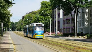 TATRA T3DM Chemnitz  Führerstandsmitfahrt Hutholz  Scheffelstr [upl. by Gemmell795]