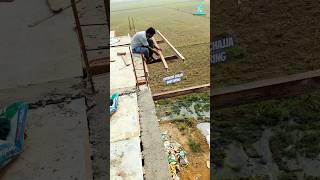 Outdoor Chhajja Shuttering Process construction shorts [upl. by Ogu94]