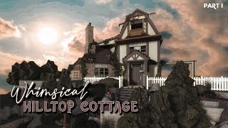 Bloxburg Whimsical Hilltop Cottage  Aesthetic Cottagecore house Speedbuild Part I [upl. by Francois]