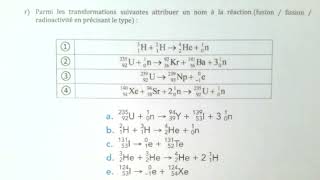 Pratique tes réactions nucléaires 1 [upl. by Eerrehc]