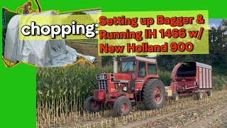 Bagger Setup and Chopping Hay and Corn [upl. by Nosraep596]