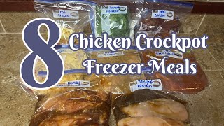 Easy Chicken Freezer Meal Prep Crockpot Dinners for Busy Days [upl. by Idolla384]