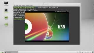 how to burn cds and dvds on Linux Mint 13 [upl. by Eilatan]