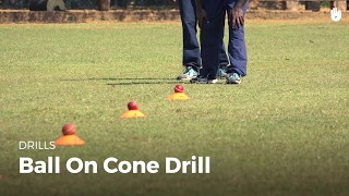 Ball on Cone Drill  Cricket [upl. by Oswin]