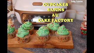 CUPCAKES SAPINS AU CAKE FACTORY  SALLY CUISINE Épisode 97 [upl. by Garvey]