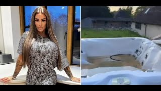 Katie Prices new neighbours furious as she asks for help moving hot tub into new home [upl. by Etta]