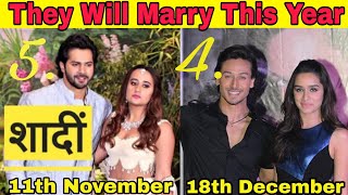 5 Bollywood Couples to get Married in 2018  Tiger Shroff  Varun Dhawan  Disha Patani [upl. by Gretal870]