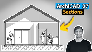 ArchiCAD 27 Creating Sections  Beginners workflow [upl. by Eryt]