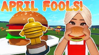 🍔APRIL FOOLS Bloxburg BURGER Update🍔 [upl. by Ahsemaj]