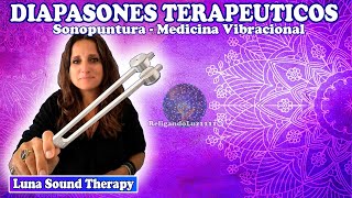 Diapasone Terapeutios Sonopuntura Medicina Vibracional Cimatica Curación con sonido [upl. by Hyozo694]