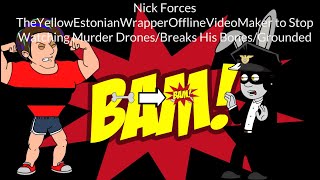 Nick Forces ARandomTeenWhoDoesGoAnimate to Stop Watching Murder DronesBreaks His BonesGrounded [upl. by Boff597]