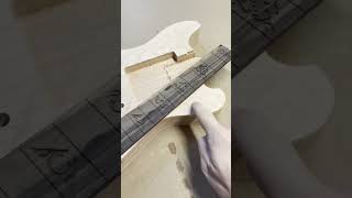 Custom fretboard tastiera fretboard guitar chitarra [upl. by Ydnic]